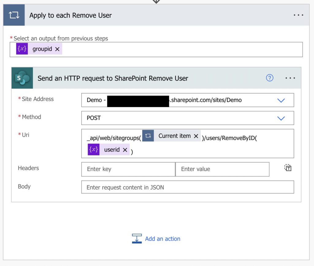 Remove User from all SharePoint Groups with Power Automate